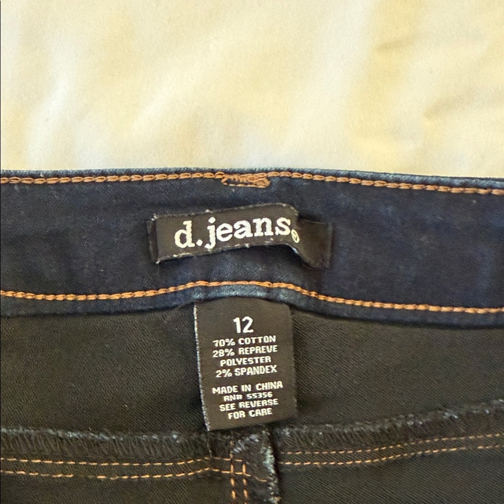 Classic dark blue Women's skinny Jeans size 12 - Picture 6 of 7